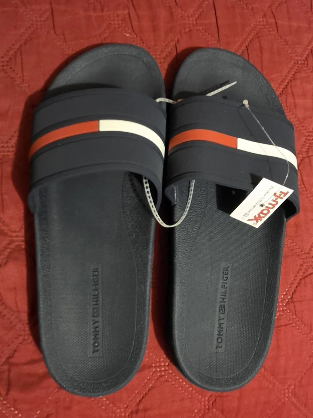 Tommy Hilfiger Men's Redder Flag Logo Pool Slide Sandals